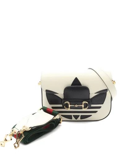 Pre-owned Gucci X Adidas 2010s Horsebit 1955 Shoulder Bag In Multi