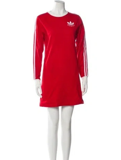 Pre-owned Gucci X Adidas 2022 Mini Dress In Red