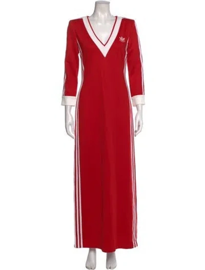 Pre-owned Gucci X Adidas 2023 Long Dress W/ Tags In Red