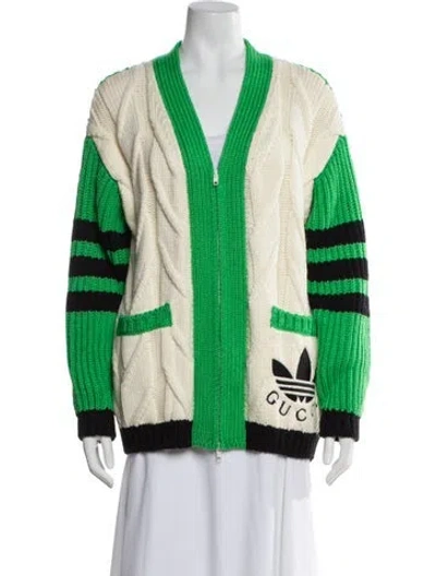 Pre-owned Gucci X Adidas 2023 Wool Sweater In Green