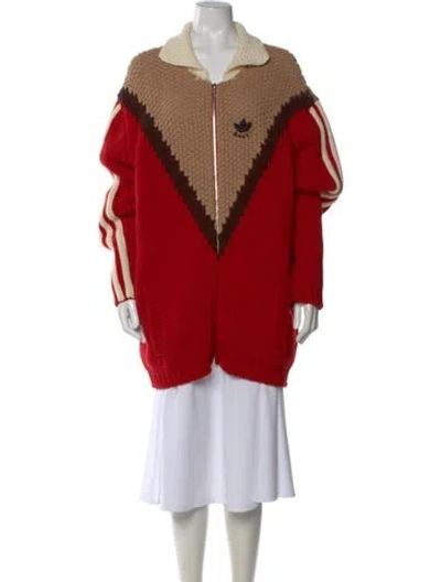 Pre-owned Gucci X Adidas 2023 Wool Sweater W/ Tags In Red