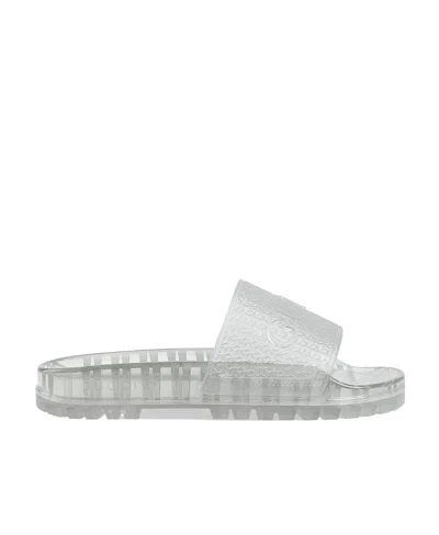 Gucci X Adidas Adilette In Gray