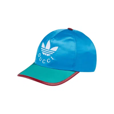 Pre-owned Gucci X Adidas Baseball Hat 'blue' | Men's Size M