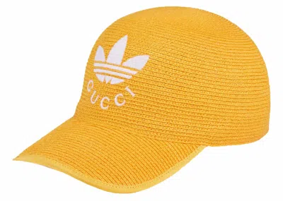 Pre-owned Gucci X Adidas Baseball Hat In Yellow