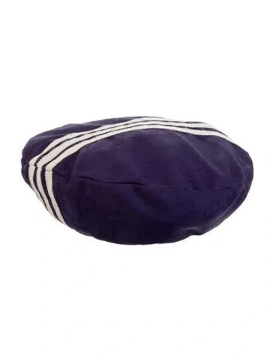 Pre-owned Gucci X Adidas Beret In Purple