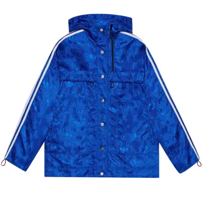 Pre-owned Gucci X Adidas Bomber Jacket 'cobalt Blue' | Women's Size 38