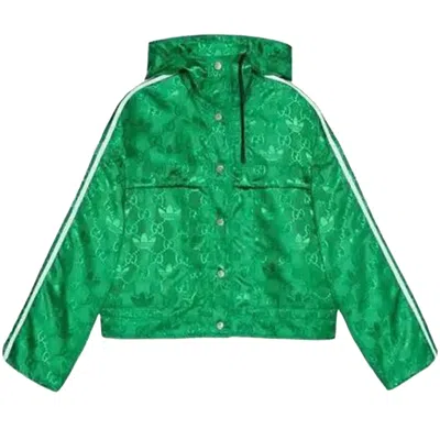 Pre-owned Gucci X Adidas Bomber Jacket 'green' | Women's Size 40