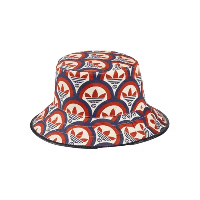 Pre-owned Gucci X Adidas Bucket Hat 'red/blue' | Men's Size M