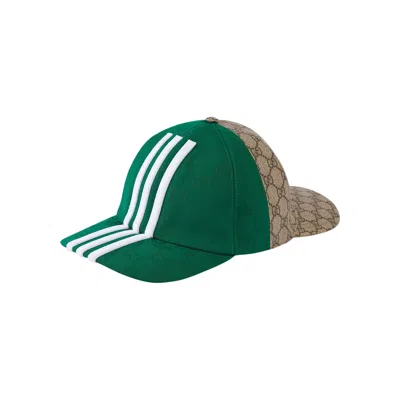 Pre-owned Gucci X Adidas Double Sided Baseball Cap 'green/beige' | Men's Size M