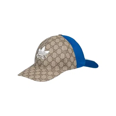 Pre-owned Gucci X Adidas Double Sided Baseball Cap 'navy/beige' | Blue | Men's Size M