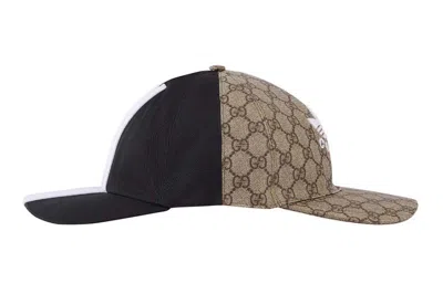 Pre-owned Gucci X Adidas Double Sided Baseball Hat Black/beige