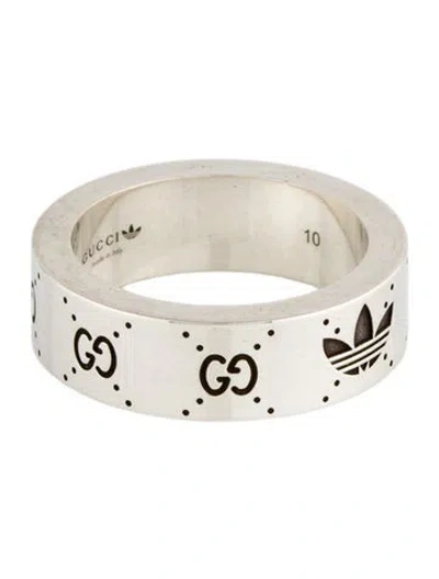Pre-owned Gucci X Adidas Engraved Gg Band In Multi