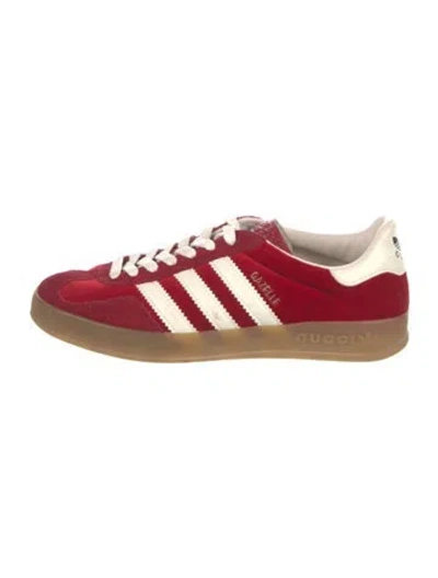 Pre-owned Gucci X Adidas Gazelle 'red Velvet' Sneakers