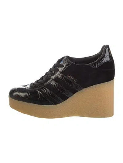Pre-owned Gucci X Adidas Gazelle Wedge Wedge Sneakers In Black