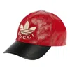 Gucci X Adidas Gg Canvas Baseball 'red Black'