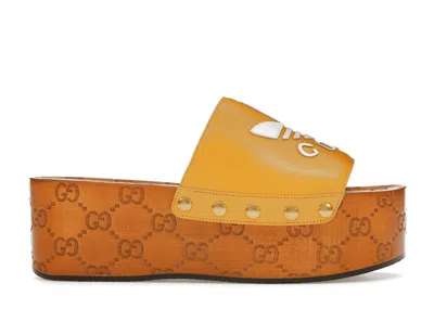 Pre-owned Gucci X Adidas Gg Clog (women's) Sneakers In Yellow