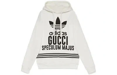 Pre-owned Gucci X Adidas Hoodie White