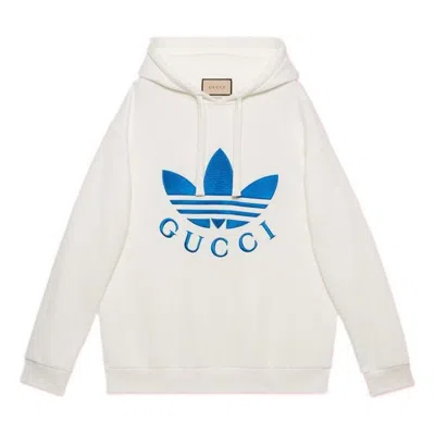 Gucci X Adidas Hoodie 'white Blue'