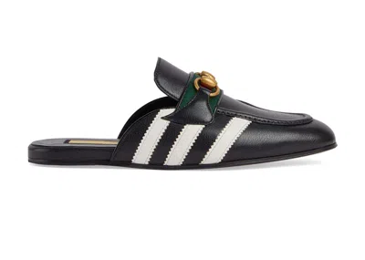 Pre-owned Gucci X Adidas Horsebit Slippers (women's) Sneakers In Black
