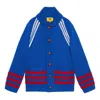 Gucci X Adidas Intarsia Wool Cardigan 'blue'