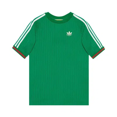 Pre-owned Gucci X Adidas Jersey T-shirt 'green' | Men's Size M