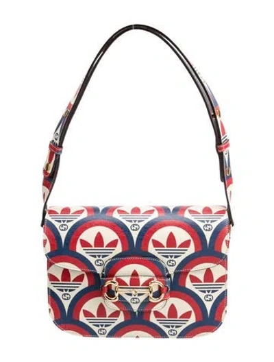 Pre-owned Gucci X Adidas Leather Shoulder Bag In Multi