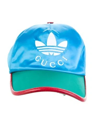Pre-owned Gucci X Adidas Logo Baseball Cap In Blue