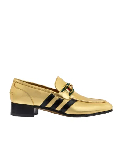 Gucci X Adidas Logo Love Shoes In Yellow