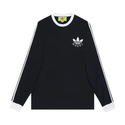 Pre-owned Gucci X Adidas Long-sleeve T-shirt 'black' | Men's Size S