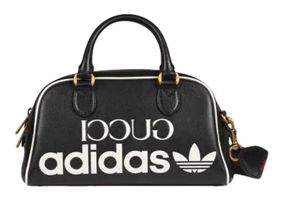 Pre-owned Gucci X Adidas Mini Duffle Bag In Black