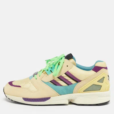 Pre-owned Gucci X Adidas Multicolor Suede And Nylon Madeira Sneakers Size 43.5