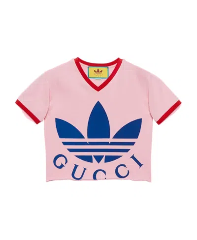 Gucci X Adidas Short T-shirt In Pink