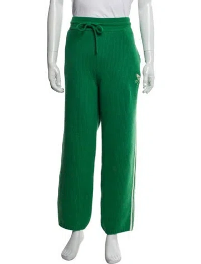Pre-owned Gucci X Adidas Signature Logo Wool Pajama Bottoms In Green