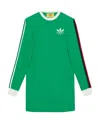 Gucci X Adidas T-shirt Dress In Green