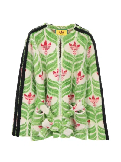 Pre-owned Gucci X Adidas Tie Cardigan In Green