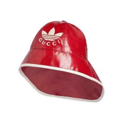 Pre-owned Gucci X Adidas Wide Brimmed Hat 'red' | Men's Size M