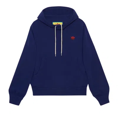 Pre-owned Gucci X Adidas Wool Sweatshirt 'dark Blue' | Men's Size Xl