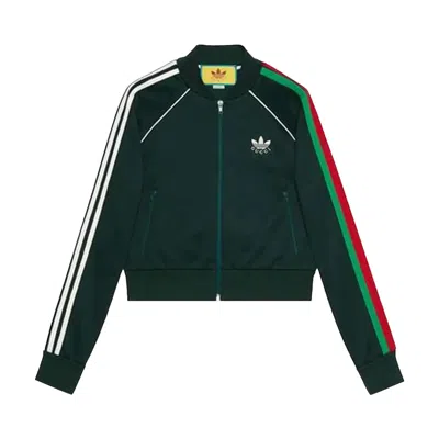 Pre-owned Gucci X Adidas Zip Jacket 'dark Green' | Women's Size Xs