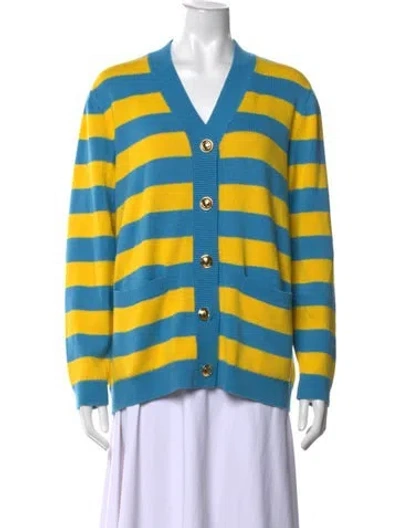 Pre-owned Gucci X Angela Nguyen Striped Sweater In Blue
