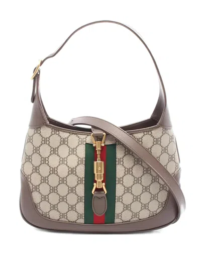 Pre-owned Gucci X Balenciaga 2010s Jackie 1961 Handbag In Neutral