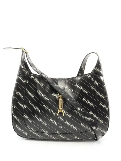Pre-owned Gucci X Balenciaga 2010s Jackie 1961 Shoulder Bag In Black