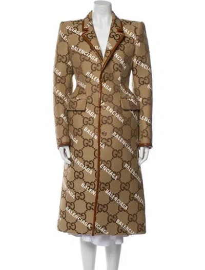 Pre-owned Gucci X Balenciaga 2021 The Hacker Project Coat W/ Tags In Brown