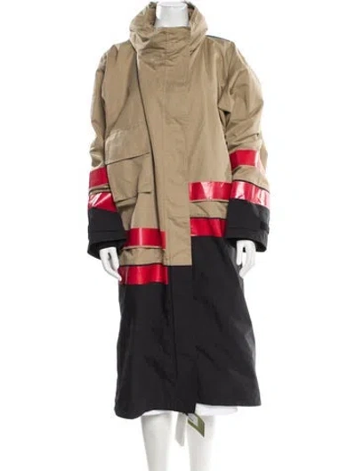 Pre-owned Gucci X Balenciaga 2022 Colorblock Pattern Parka W/ Tags In Neutral