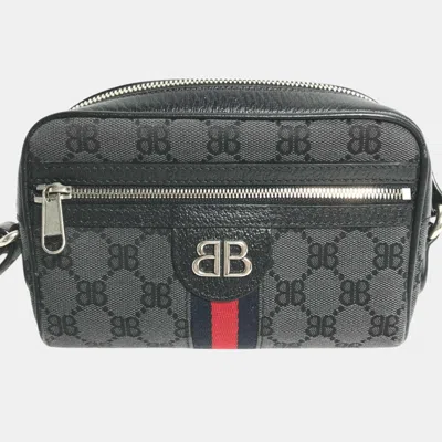 Pre-owned Gucci X Balenciaga Black Pochette Crossbody Bag