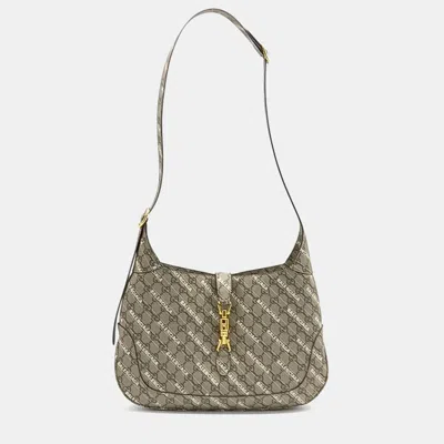 Pre-owned Gucci X Balenciaga Hacker Project Jackie 1961 Medium Hobo Bag In Beige