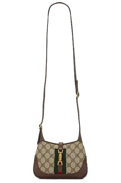 Pre-owned Gucci X Balenciaga Jackie The Hackers Projects Shoulder Bag In Brown