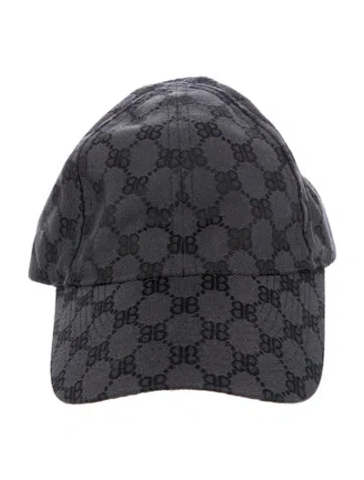 Pre-owned Gucci X Balenciaga The Hacker Project Baseball Cap In Gray