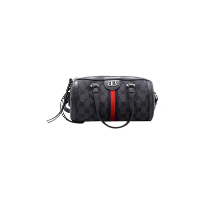 Pre-owned Gucci X Balenciaga The Hacker Project Small Boston Bag 'black' | Men's Size Onesize