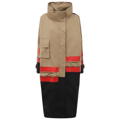 Pre-owned Gucci X Balenciaga The Hacker Technical Cotton Twill Parka It 42 In Brown