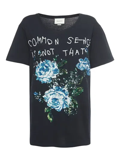 Pre-owned Gucci X Coco Capitán Sequin-embellished T-shirt